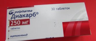 Diacarb and asparkam dosage regimen for children