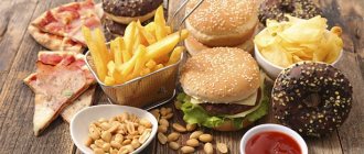 Fast food, junk food for cholesterol