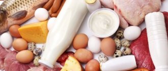 Beef, milk, fish, eggs
