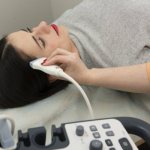 Пациентка на исследовании сосудов