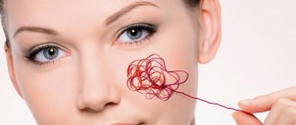 veins on the face are clearly visible