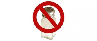 Salt is prohibited
